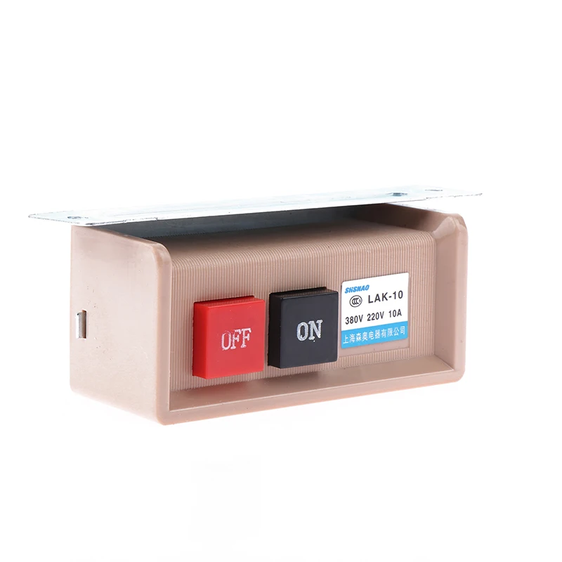 

ON/OFF LAK-10 Start Stop Flush Mounted Push Button Switch Ac 380/220v 10a Sewing Machine Parts