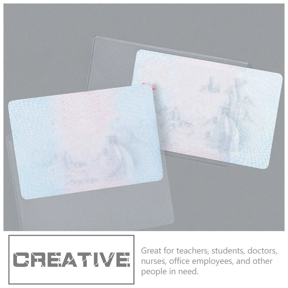 

100pcs Id Protector Sleeves Clear Bank Credit Card Holders For Students Office Employees Business Metro Social Security