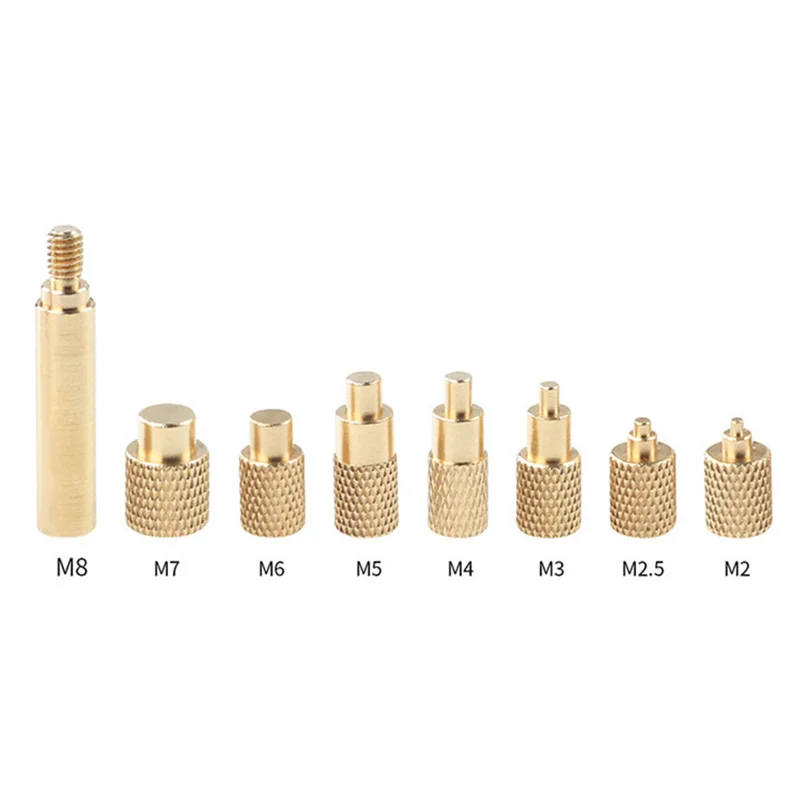

ABRW-Heat Insert Nut Iron Tip TS100 Soldering Iron Tip Metal Insert Internal Thread Head M2-M8 Brass Hot Melt Insert Nut Inserti