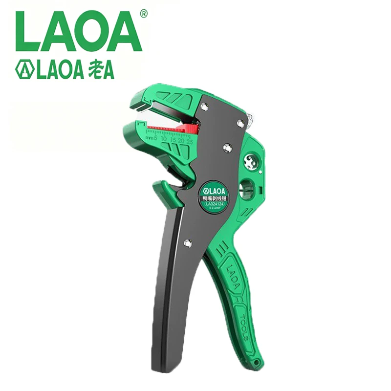 

LAOA LA324124 Duckbill Wire Stripper Industrial Heavy Duty 4in1 0.2-4mm² Cable Stripper For Electrician Wiring Repair