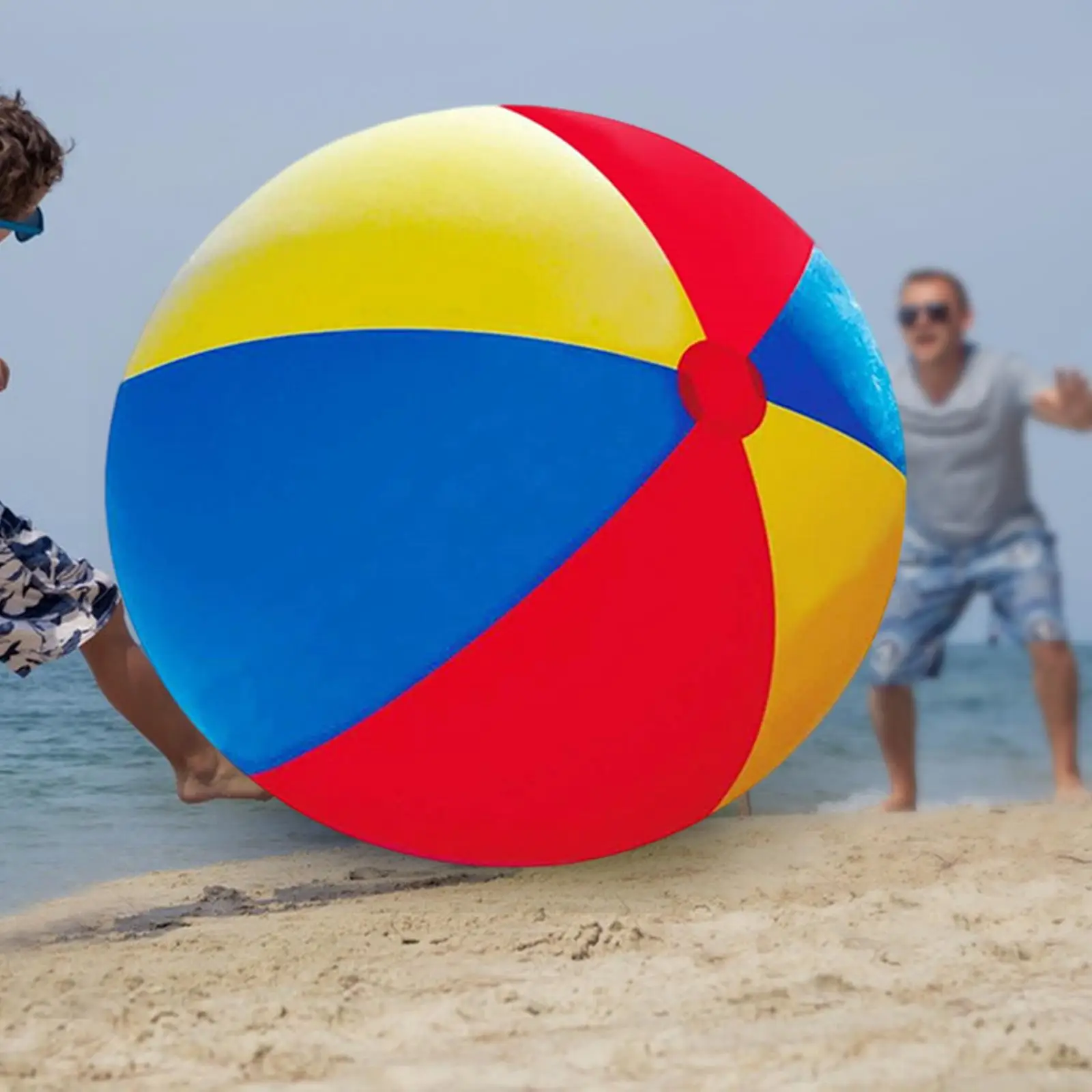 Giant Inflatable Beach Ball 5.9ft Easy to Inflate Jumbo Beach Ball for Water