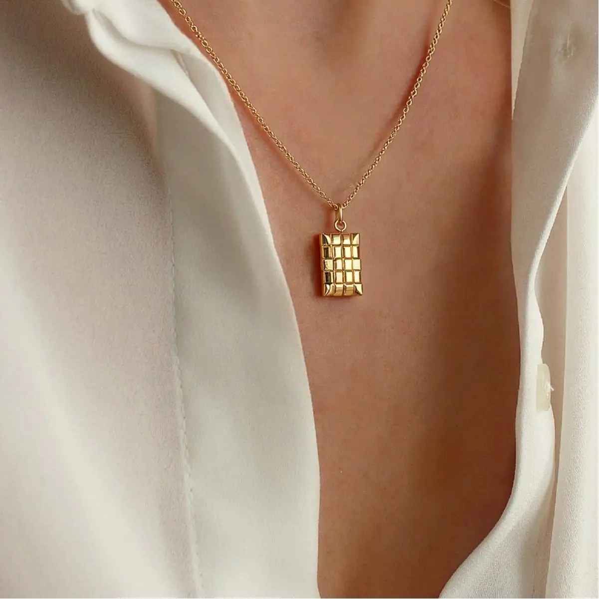 Niedliche, bunte Öltropfen-Blumen-Anhänger-Halskette für Damen, 18K vergoldeter Edelstahl, modisches Schmuckgeschenk – Detail 4