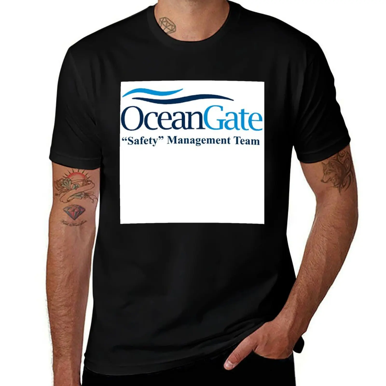 Ocean Gate Safety Management T-Shirt Relaxed Casual Short Sleeve Tee T-Shirt