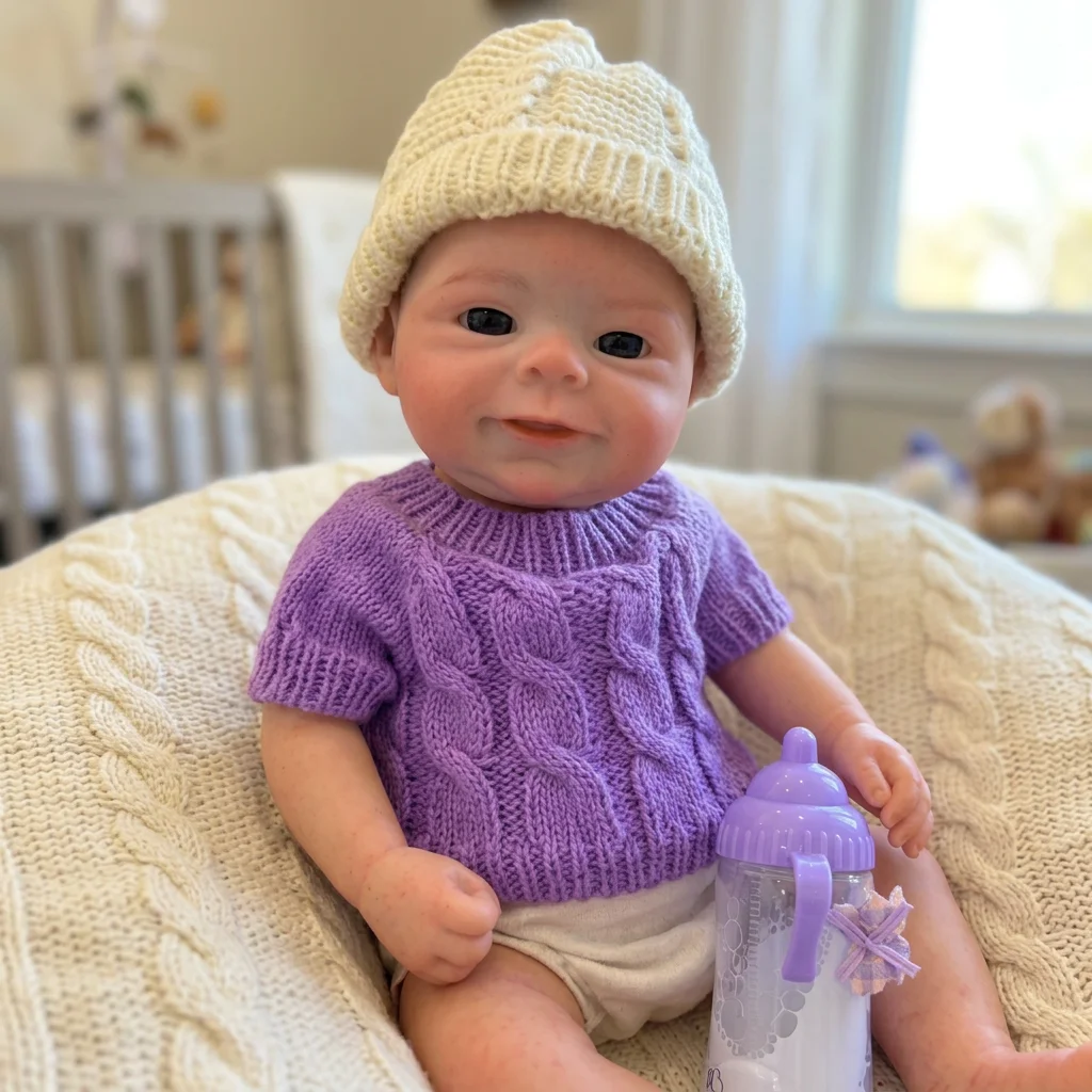 13 Inch Sebastian Full Body Solid Silicone Reborn Doll Hand Painted Waterproof Lifelike Real Touch Birthday Gift