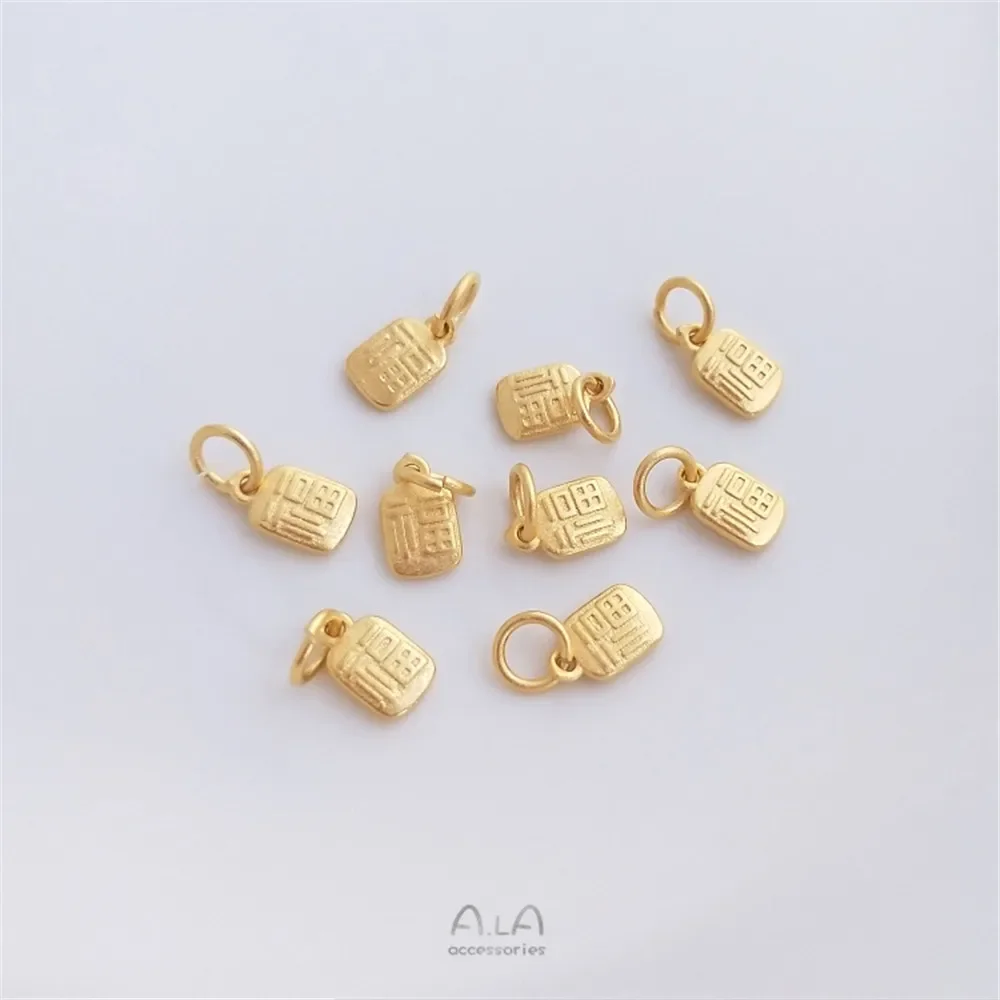 

Vietnam Sha Jin Qiang Xiao Fu brand Xi word Double xi Yuan bao pendant double hanging Fu Lu pendant DIY hand hanging ornaments