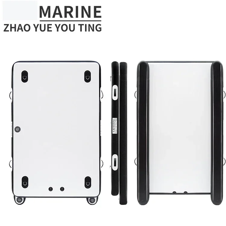 2.5m Inflatable Luya Fishing Platform Boat Set 0.7MM Fishing Float Fold Water Floating Rowing with Electric Motor Outboards