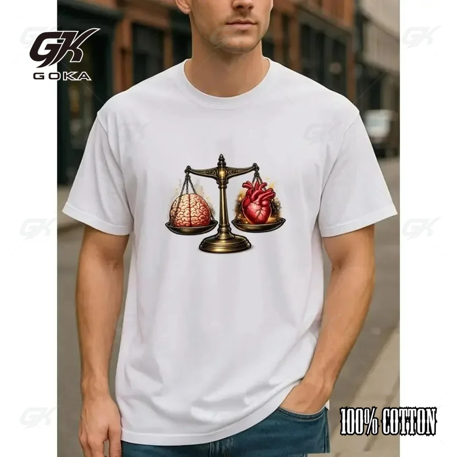 Brain Heart Balance: An Interesting Philosophical Thought Featuring Four Seasons Suitable for All Occasions.Unisex Clothes