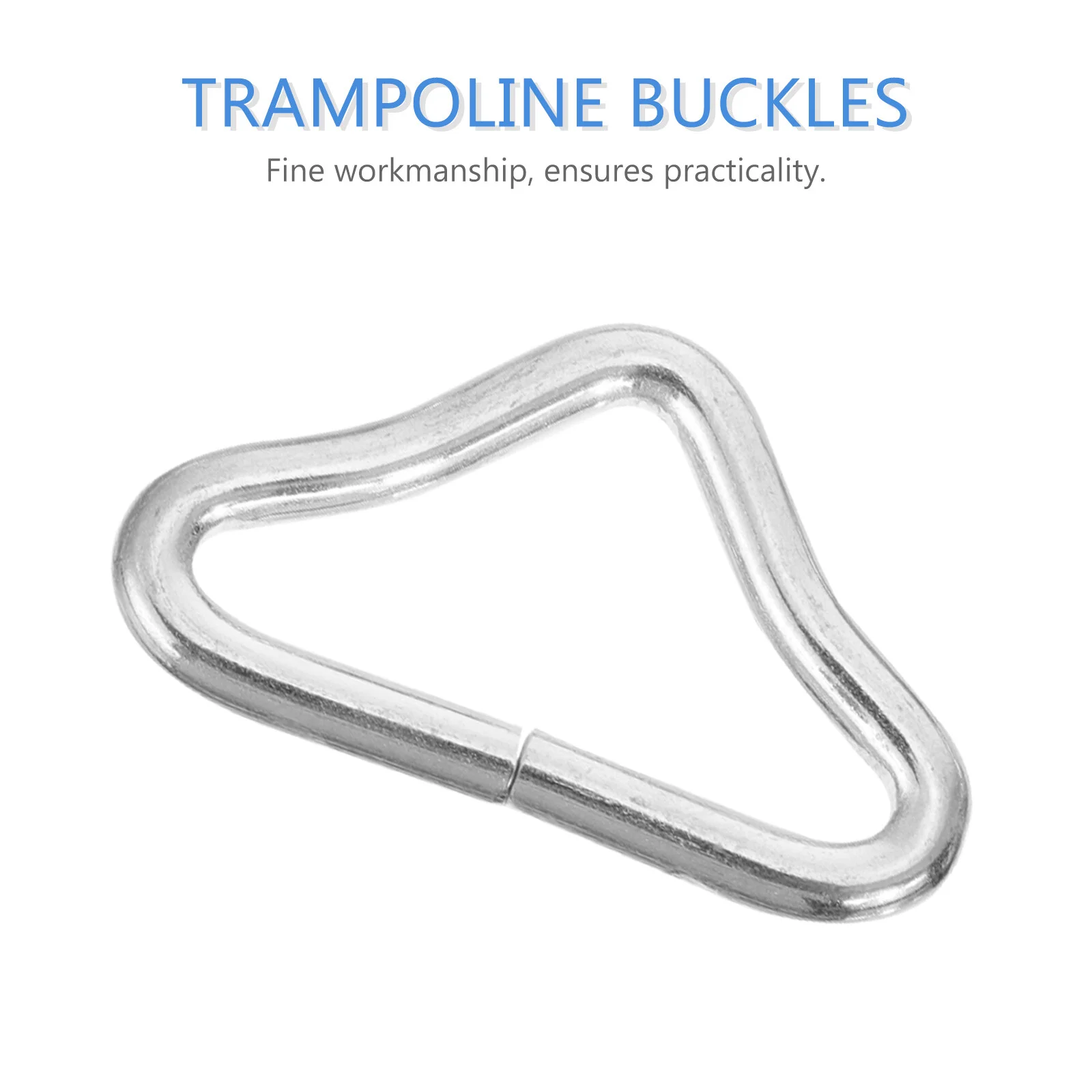 40 PCS Trampoline Triangle Ring Kid Rings Handbag Jumping Bed Metal Galvanized Steel Wire V-Ring Strap Child Heavy Duty