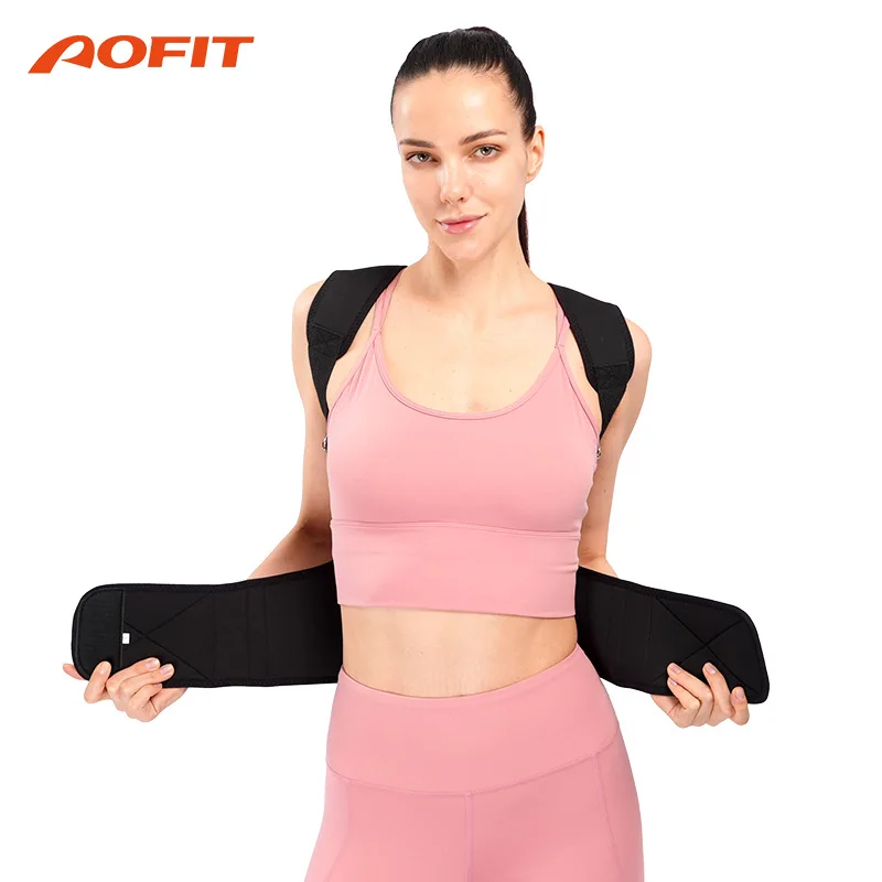 AOFIT-corsé Corrector de postura de espalda ajustable, banda alisadora, hombro, columna vertebral, cinturón de soporte, corrección de postura