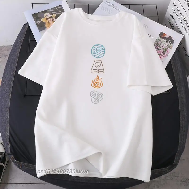 Printing 100% Cotton Casual Tops Tees Avatar The Last Airbender Woman Man T-Shirts 2021 New Clothing Round Neck Camisetas