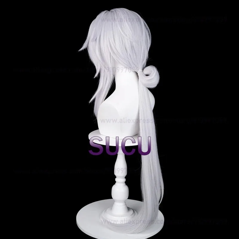 Nene 2025 Honkai Star Rail YingXing Cosplay Blade 100cm Silver White Hair Heat Resistant Synthetic Wigs + Wig Cap view 4