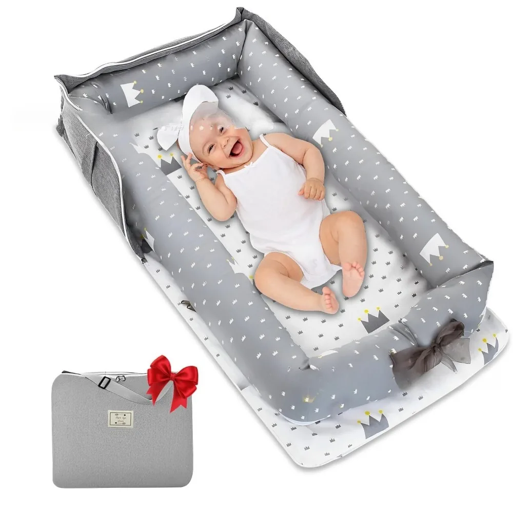 

Портативная кроватка для путешествий, багажная кровать на одно плечо, детская кроватка, складная двухъярусная кровать, общая кровать, безопасная спальная кровать для новорожденных