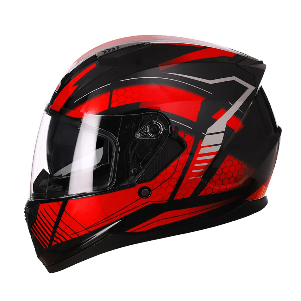 

Men Women Off Road Racing Motorcycle Helmet Double Visor Full Face Helmets Motorbike Casco Moto Motocross capacete DOT Approved