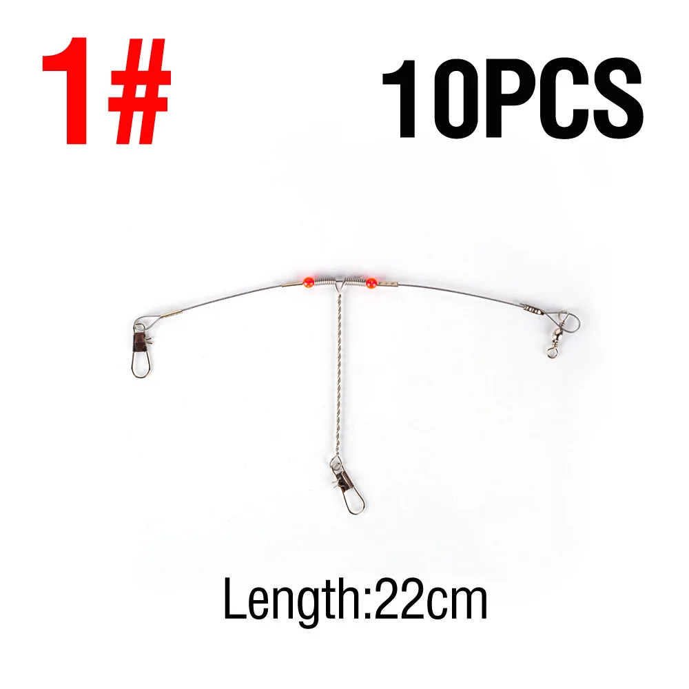 Fishing Balance Leader Wire 10 Pack Made of High Density Stainless Steel for Saltwater Surf Rig and Anti Tangling Use