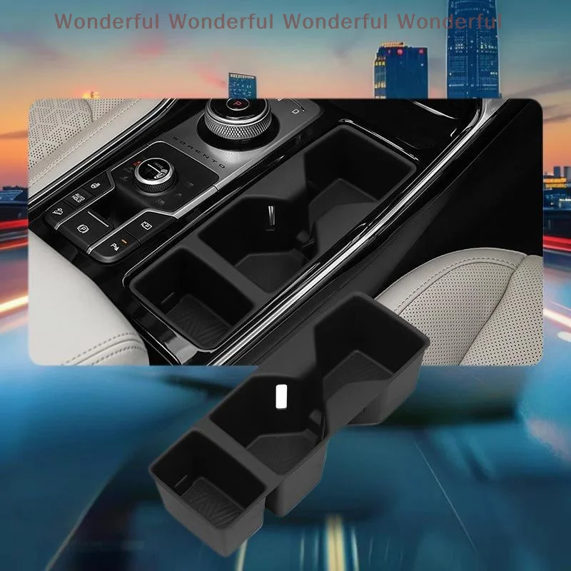 

Console Central Control Water Bottle Box for Sorento 2021-2025, Interior Car Accessory for Drink Storage