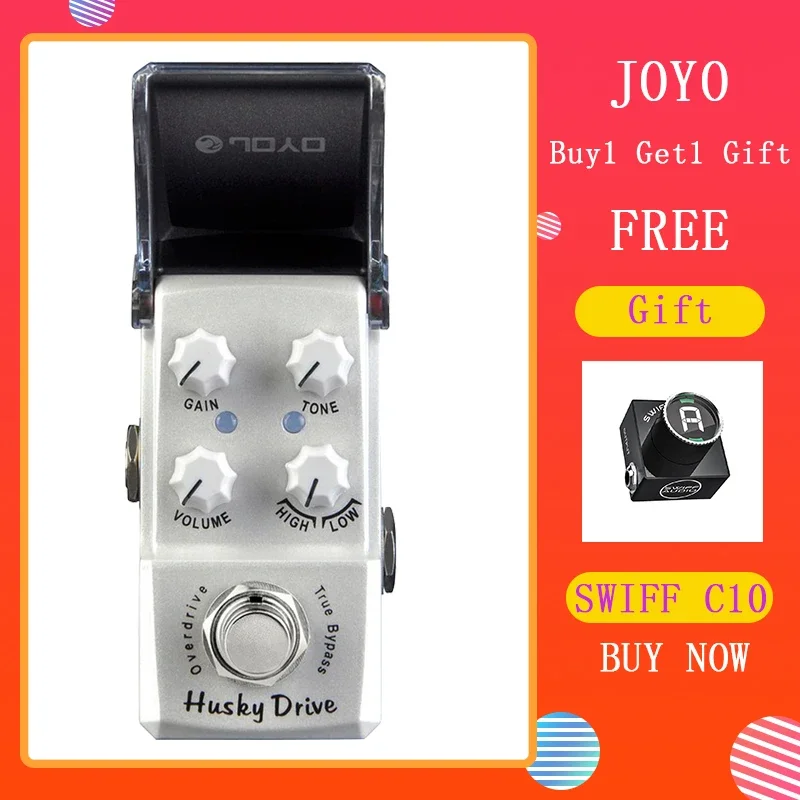 

JOYO JF-314 Guitar Effect Pedal Suit for Blues Solo High-Power Drive Booster HIGH LOW Switch Husky Drive Overdrive True Bypass