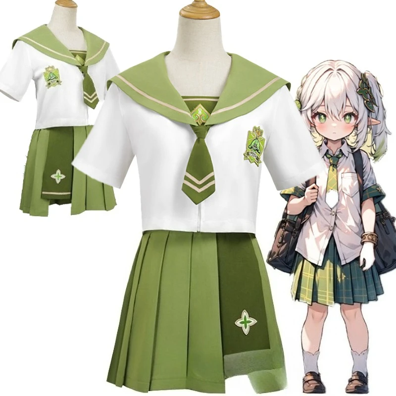 

Genshin Impact Cosplay Nahida Cosplay Costume JK Dress Outfits Game Uniforms Halloween Carnival Role-Play For Girls