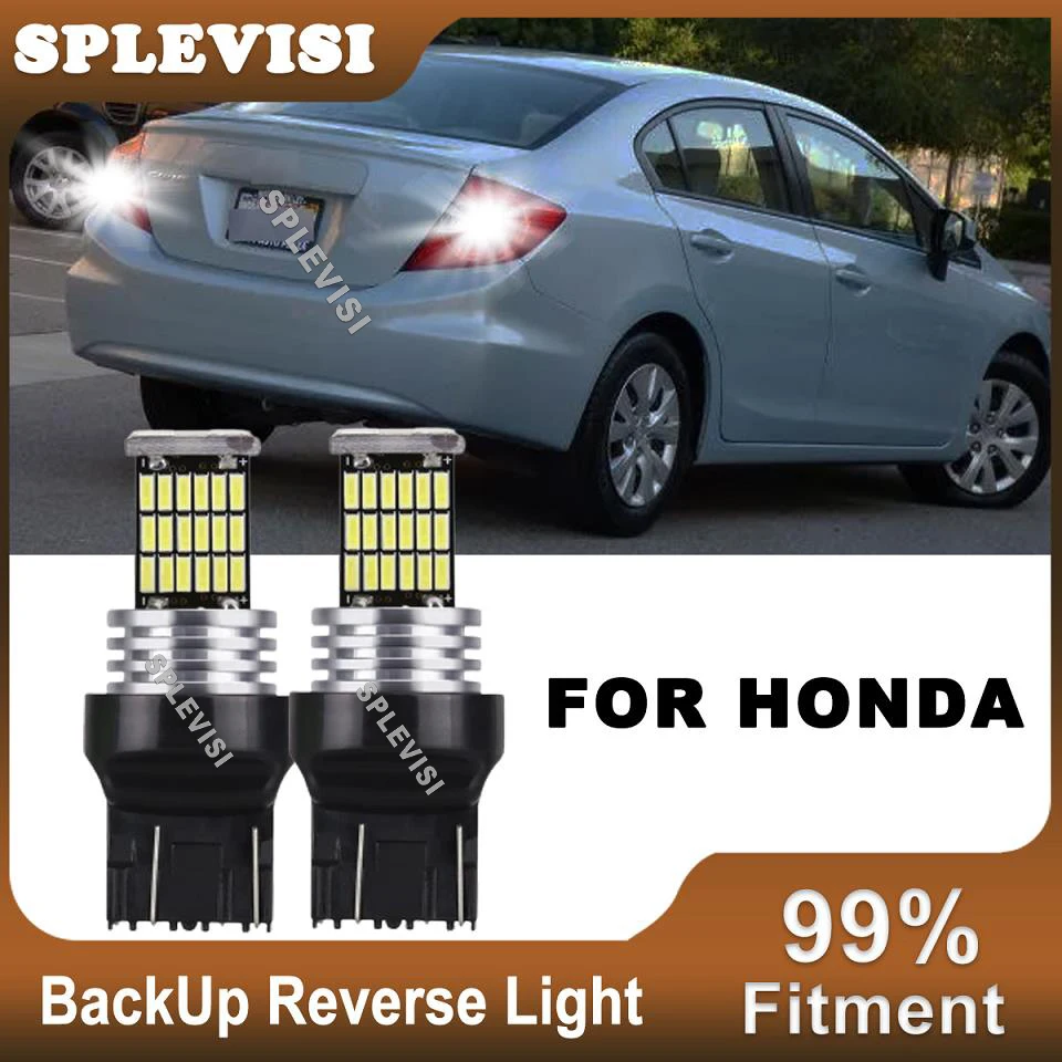 

2x LED Reverse Light 7443 7440 T20 For Honda Civic Sedan 2001-2012 2011 2010 2009 2008 2007 2006 2005 2004 2003 2002