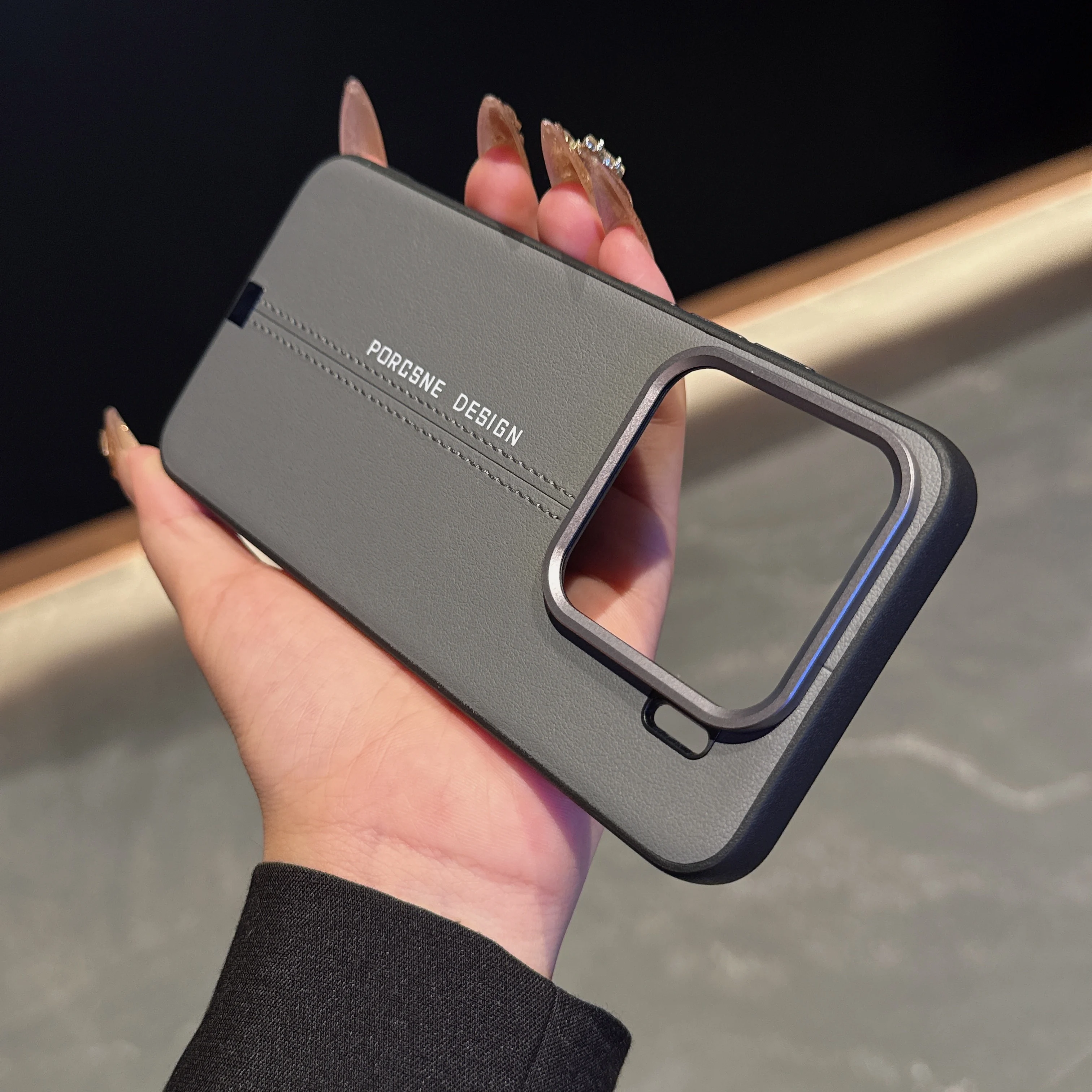 Luxury Leather Case With Metal Button For Xiaomi 15Ultra Mi15 14 Pro Business Phone Cover Camera Protection Shockproof Casing