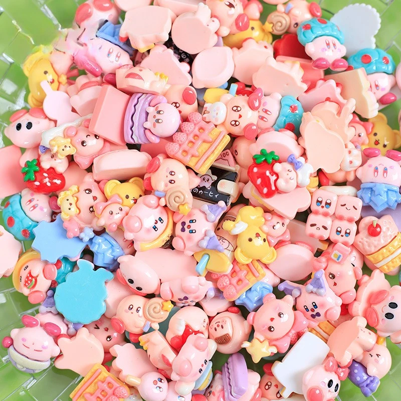50 قطعة 100 قطعة Sanrios مرحبا كيتي اكسسوارات كورومي سينامورول ميلودي بورين Pochacco كيربي لتقوم بها بنفسك جراب هاتف الراتنج اكسسوارات #2