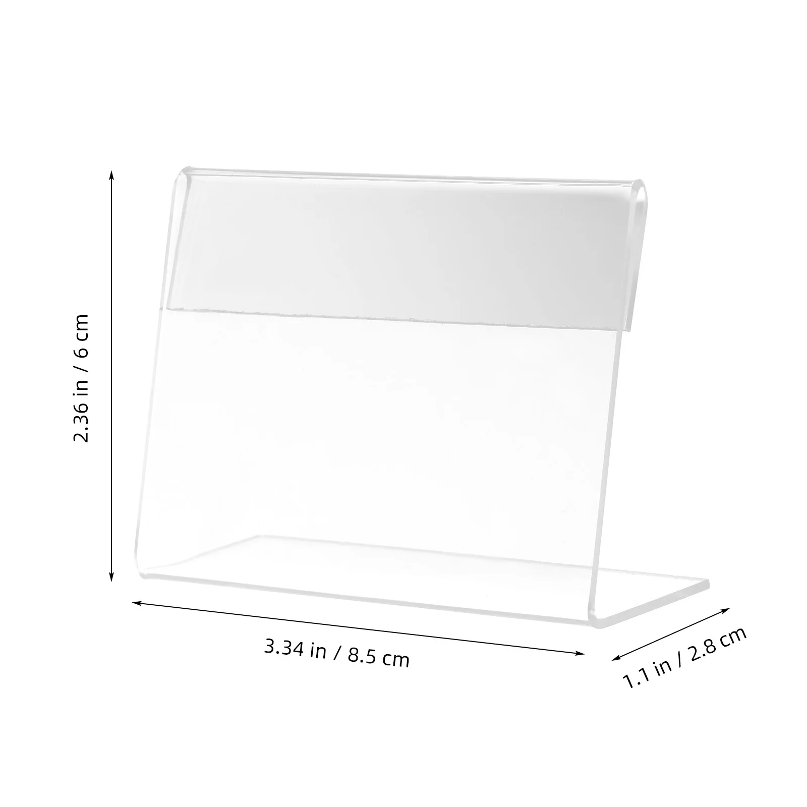 

5Pcs L-shaped Holder Display Stand Desktop Menu Storage Rack for Acrylic Sign Holder Restaurant Store Menu Rack