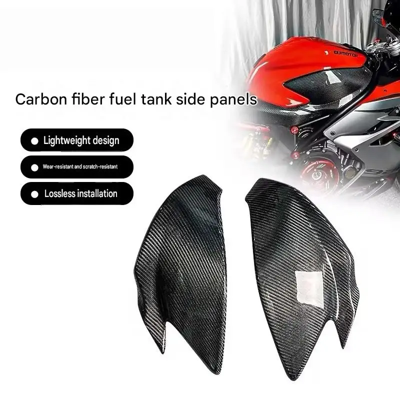 FOR QJMOTOR SRK921RR Carbon Fiber Fuel Tank Side Fairing Cowl Modified Accessories