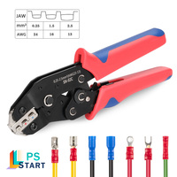 SN-02C Wire Crimping Tool Kit AWG 23-13 for Insulated Wire Electrical Connectors Ring and Spade Terminals and Cable Lugs