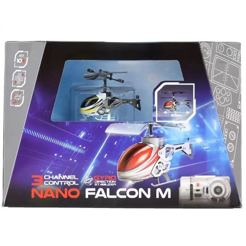 Three channel mini remote-controlled aircraft, the world\'s smallest remote-controlled aircraft, nano helicopter metal toy