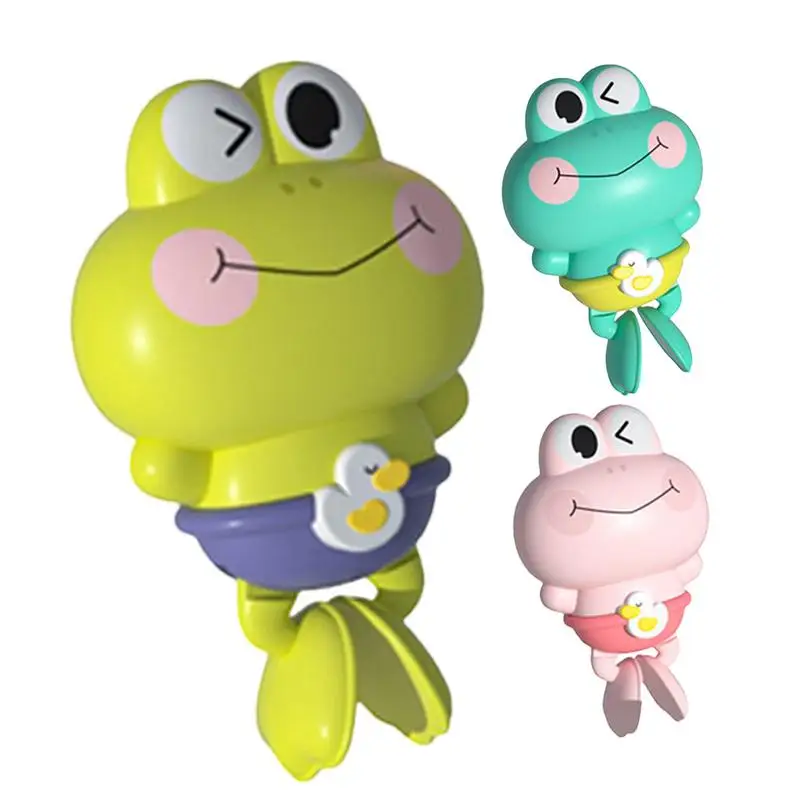 

Wind Up Frog Bath Toy Fun Swimming Frog Toys For Pool & Bathtub Swimming Pool Toys Cute Cartoon Frog Bathtub Toys For Water Play