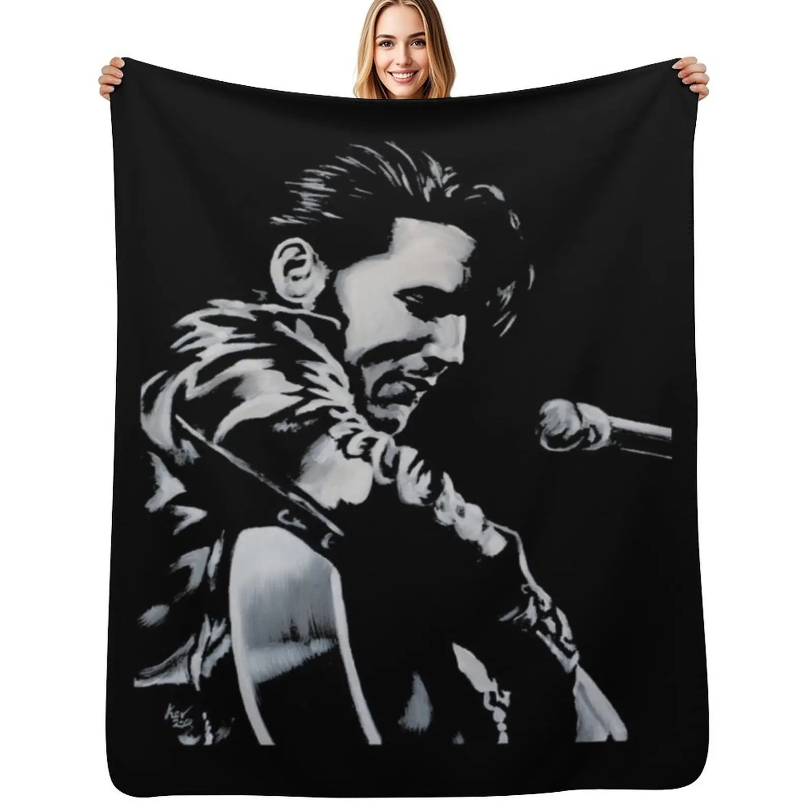 élvis Présléy - The King Is Back - King of Rock and Roll gift birthday Throw Blanket Polar christmas gifts Loose Cute Blankets