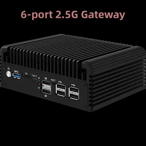 Topton Compact Mini PC Fanless Intel Celeron N2840 N2930 J1800 Dual LAN DDR3L MSATA SSD Firewall NAS Computer Homelab Server