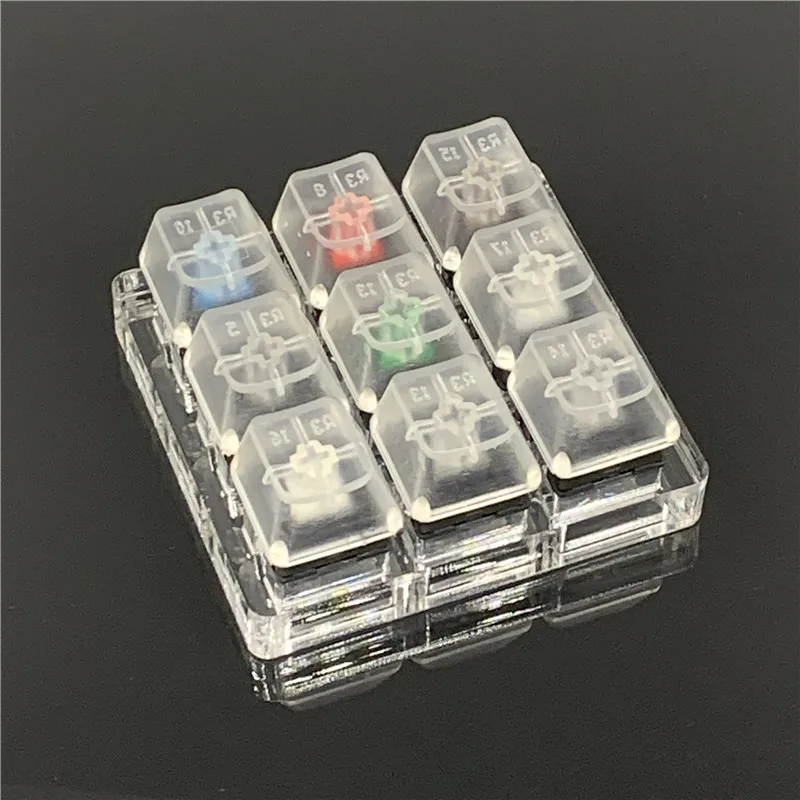 Mechanical Keyboard Swicth Tester Cherry Kailh TTC Gateron Outemu Box Axis Black Red Blue Shaft Tester with Transparent Keycaps