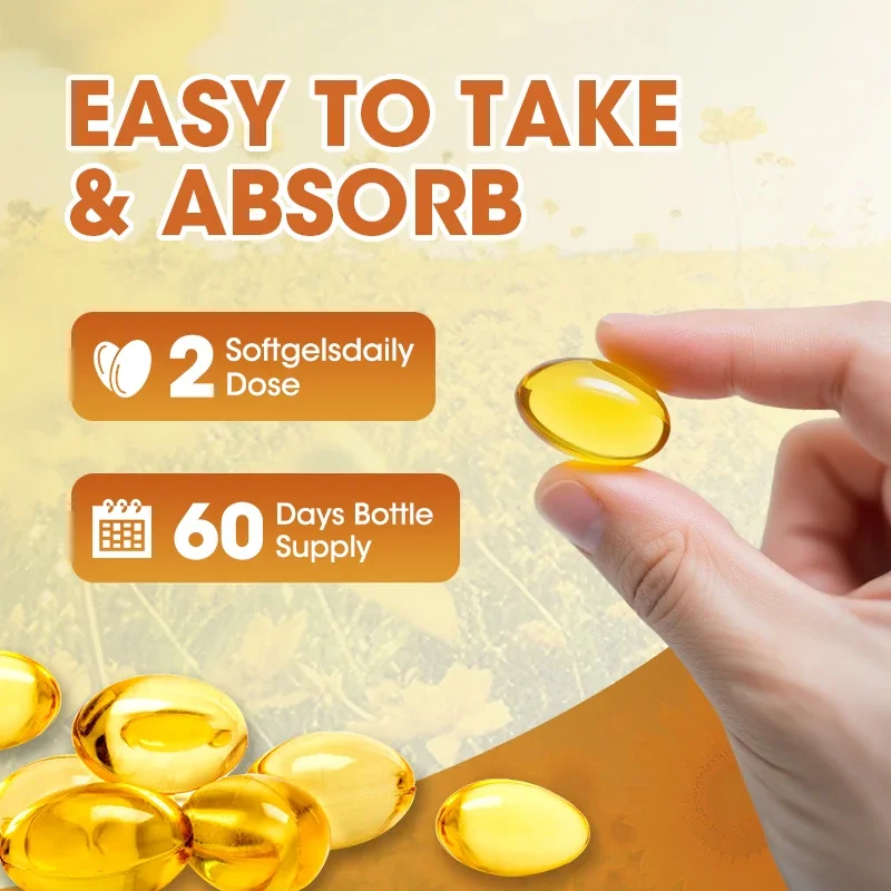 Mulittea Vitamin D3 K2 Capusles with Vitamin D3 Teeth Bone And Skin Heart Health And Support Bone Whole Body Immune Health