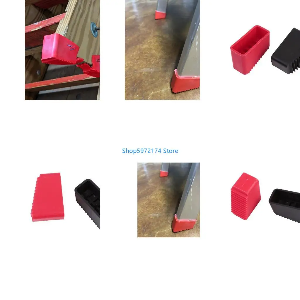 Y3NB 4Pcs Ladder Feet Cover Cushion Extension Ladder Cover Security Bumper Replacement for Ladder Security Accessories