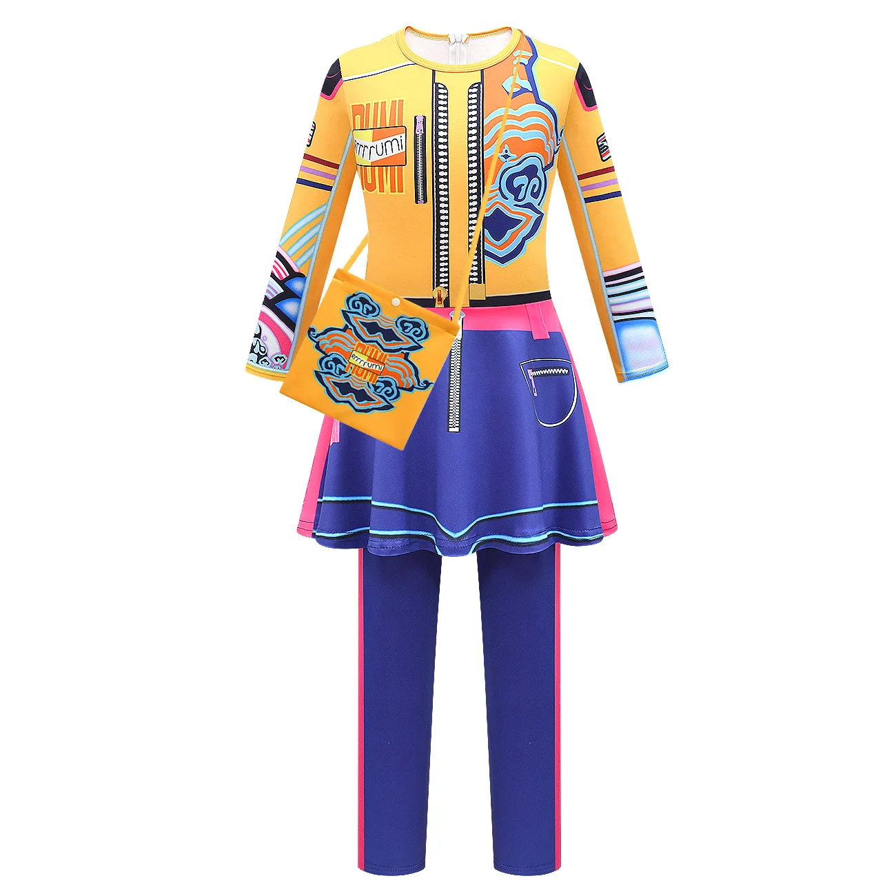 

Kpop Demon Hunters Rumi Mira Zoey Kids Halloween Costume Girls Bodysuit Cosplay Costume Jumpsuit Halloween Carnival Clothes