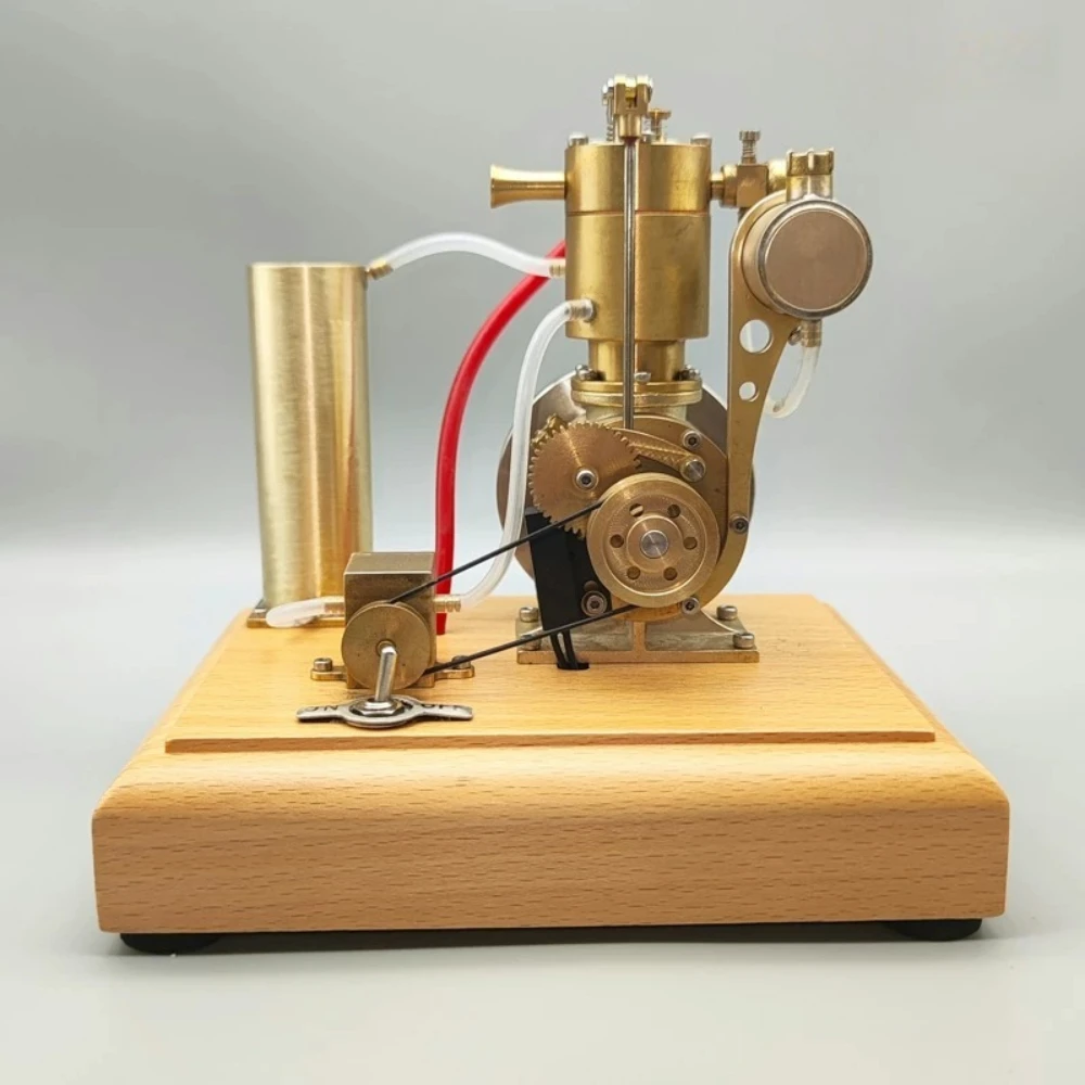 M18  Miniature Water Cooled Single Cylinder Engine Model Kit  Electric Start  Circulating Water Cooled Engine Display Piece