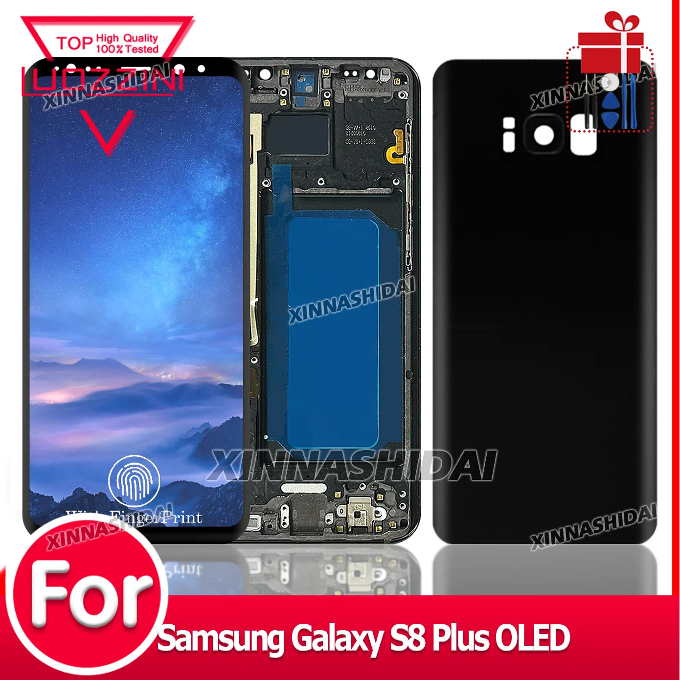 OLED For Samsung Galaxy S8 Plus LCD Display Touch Screen with Frame Digitizer Assembly For S8+ G955 G955F Replacment LCD