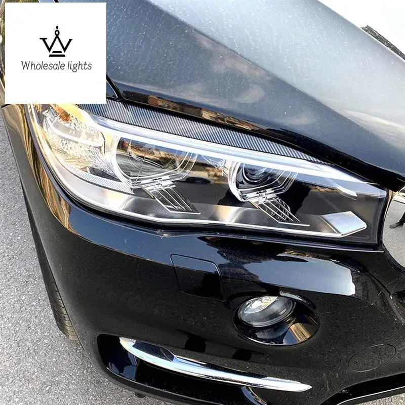 

Car Front Headlight Eyebrow Lamp Brow Cover Trim For BMW X5 F15 X6 F16 2014-2018 Auto Accessories