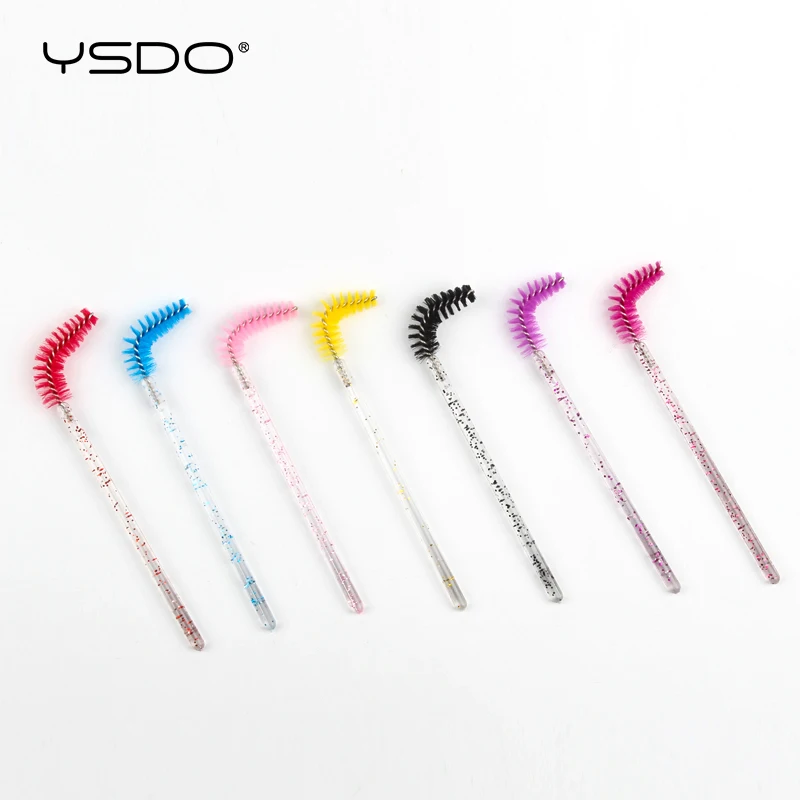 5/25/50 piezas cepillos de cristal para pestañas, profesionales para cejas y pestañas, herramienta de belleza para maquillistas 5