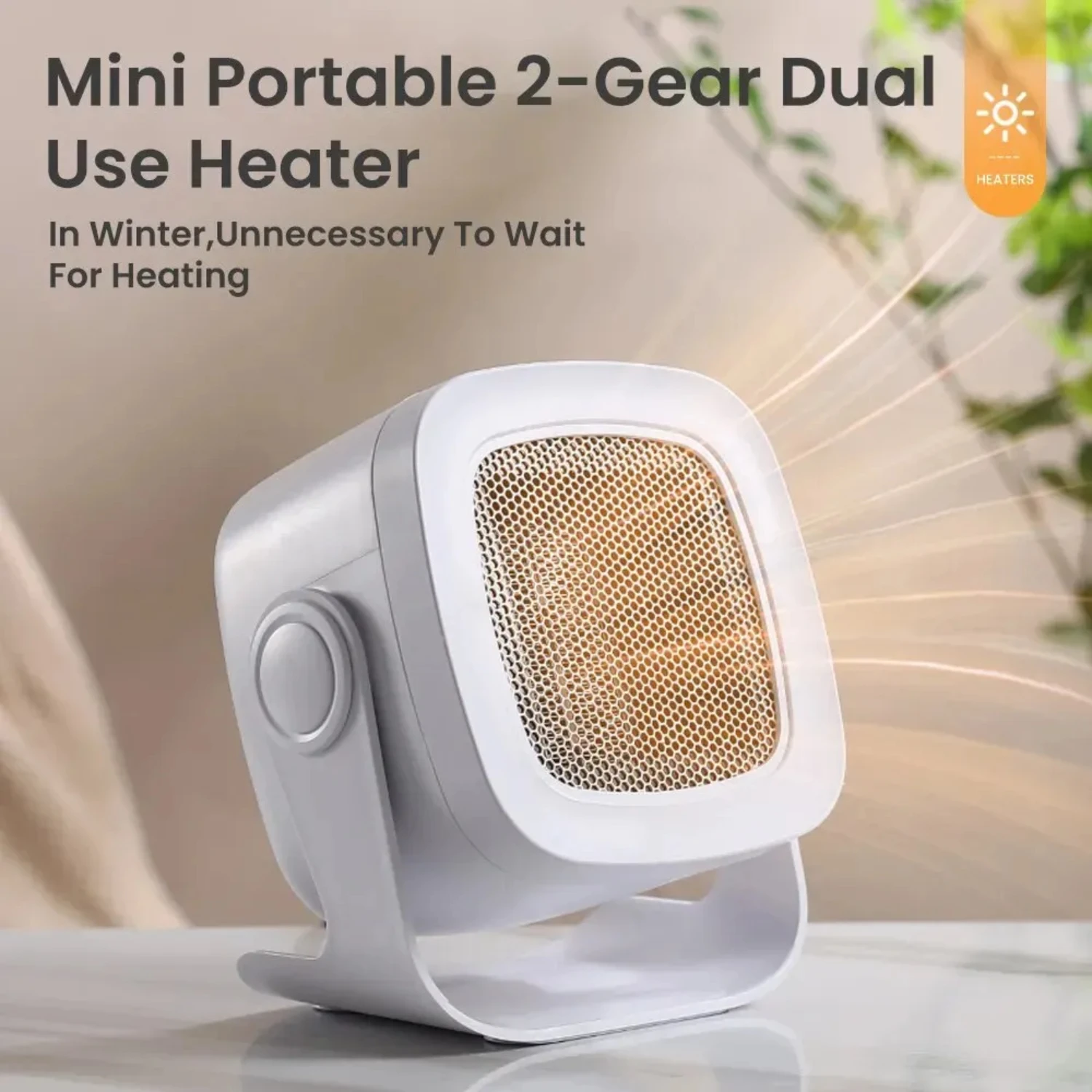 Compact and Efficient Mini Desktop Heater - Hot Selling Powerful Warm Air Blower Fan for Instant Energy-Saving Heat. Convenient 