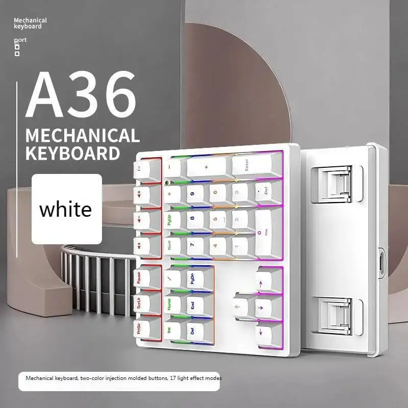 Wired Mechanical Keyboard Small Digital Direction Living Waterproof Key Multimedia Keypad For Financial Cash Register Accounting