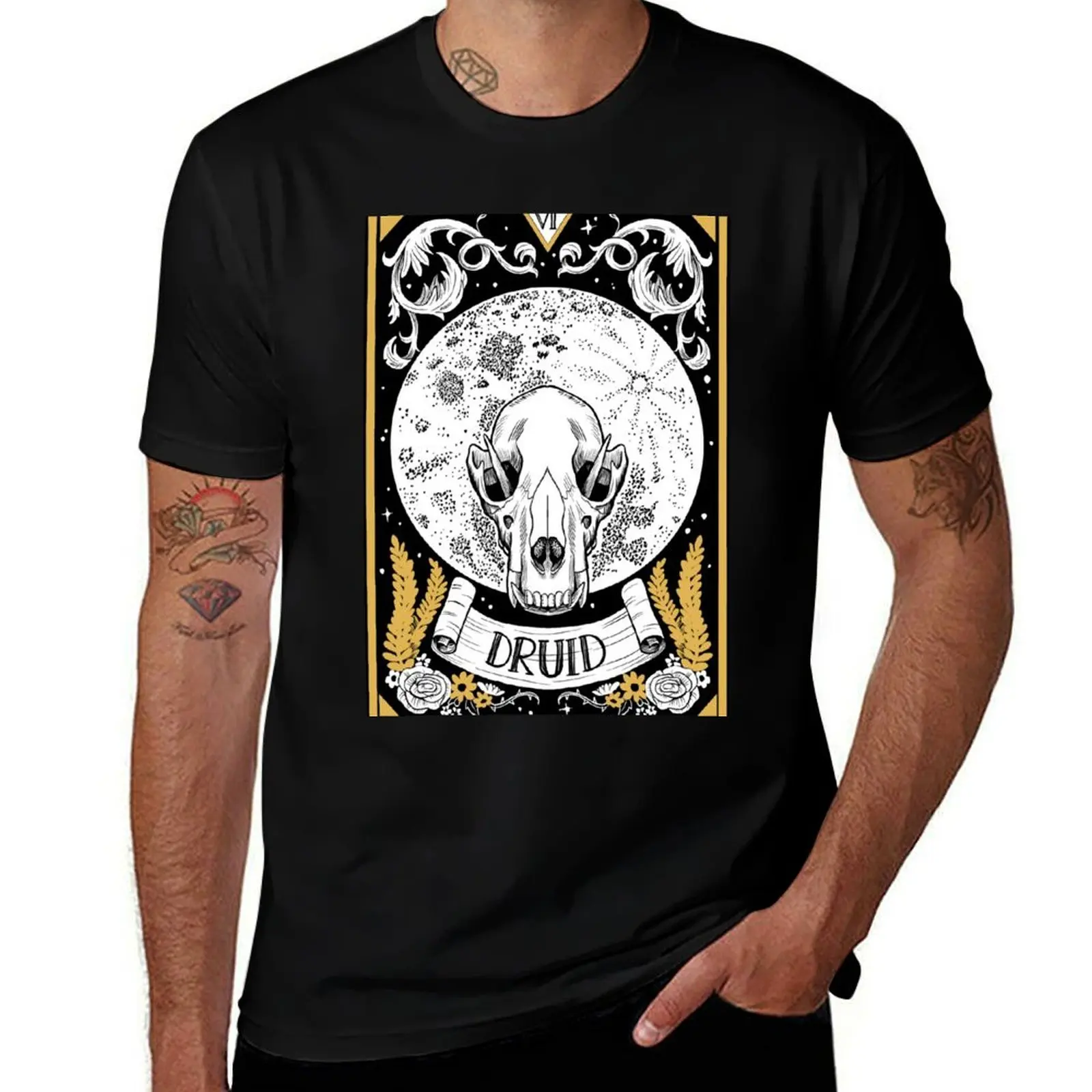 D&D Druid Tarot T-Shirt Casual Daily Outfit T-Shirt