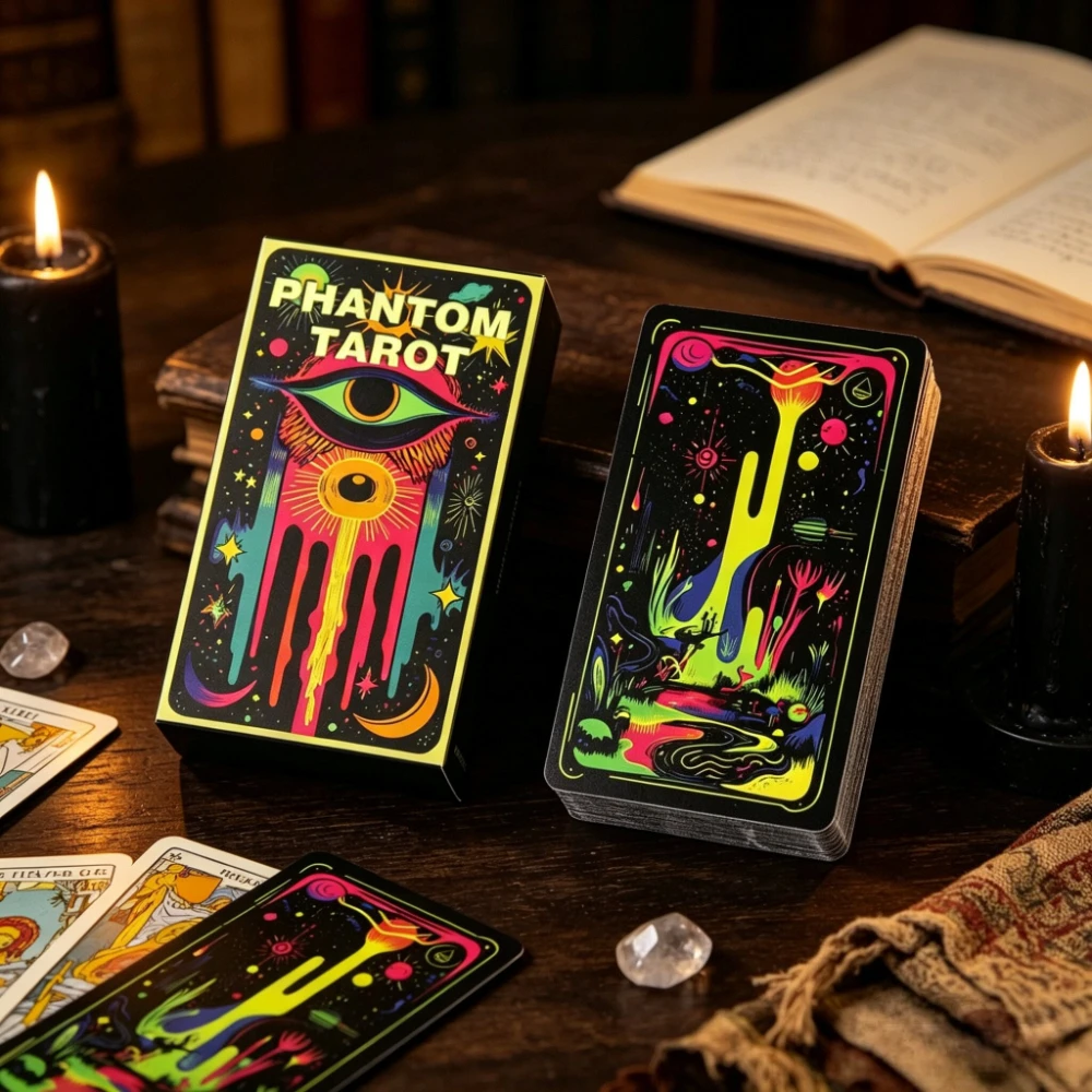 Phantom Tarot Tarot Card, with Clear Starry Sky Style and Thick Texture, Suitable for Novice Divination and Entertainment