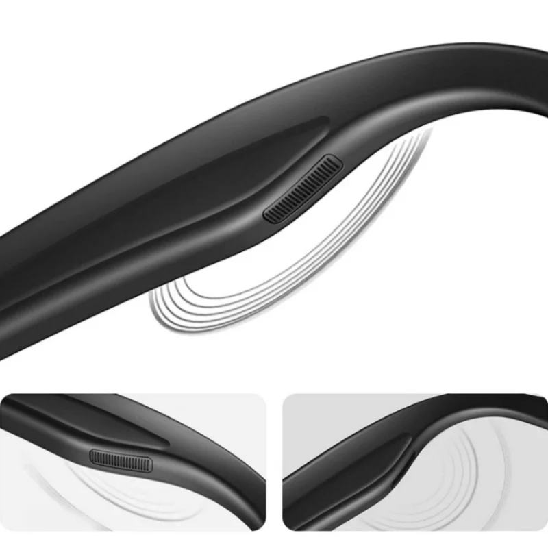 1 pair L802 AI smart sunglasses 8-megapixel HD camera anti-shake waterproof translation video recording calling photo-taking view 4