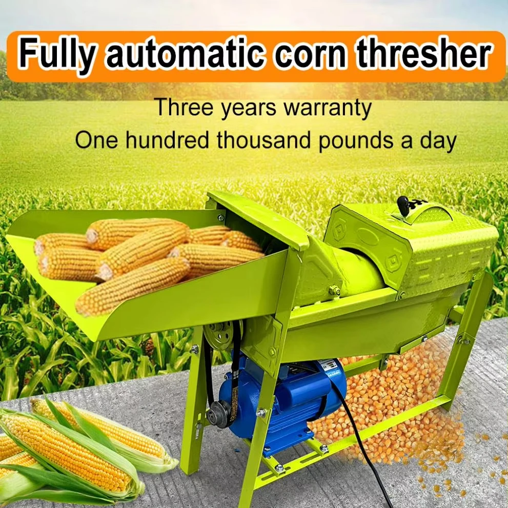 Corn Thresher Machinery High Rate Small Multi-function Diesel Engine Manual Thresher Grain Beans Maize Wheat Peeling Threshing