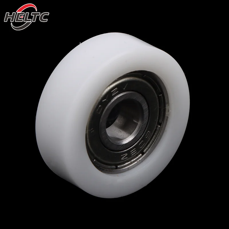 1PC 8*30*10mm Injection Molded Nylon Coated Bearing Wheel Bearing 608 Roller Wheel Track Rail Pulley Door Window Track Pulley