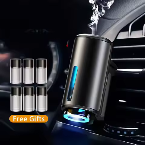 Car Air Freshener Electric Auto Aroma Diffuser Car Air Vent Essential Oil Mist Humidifier Fragrance Diffuser Aromatherapy