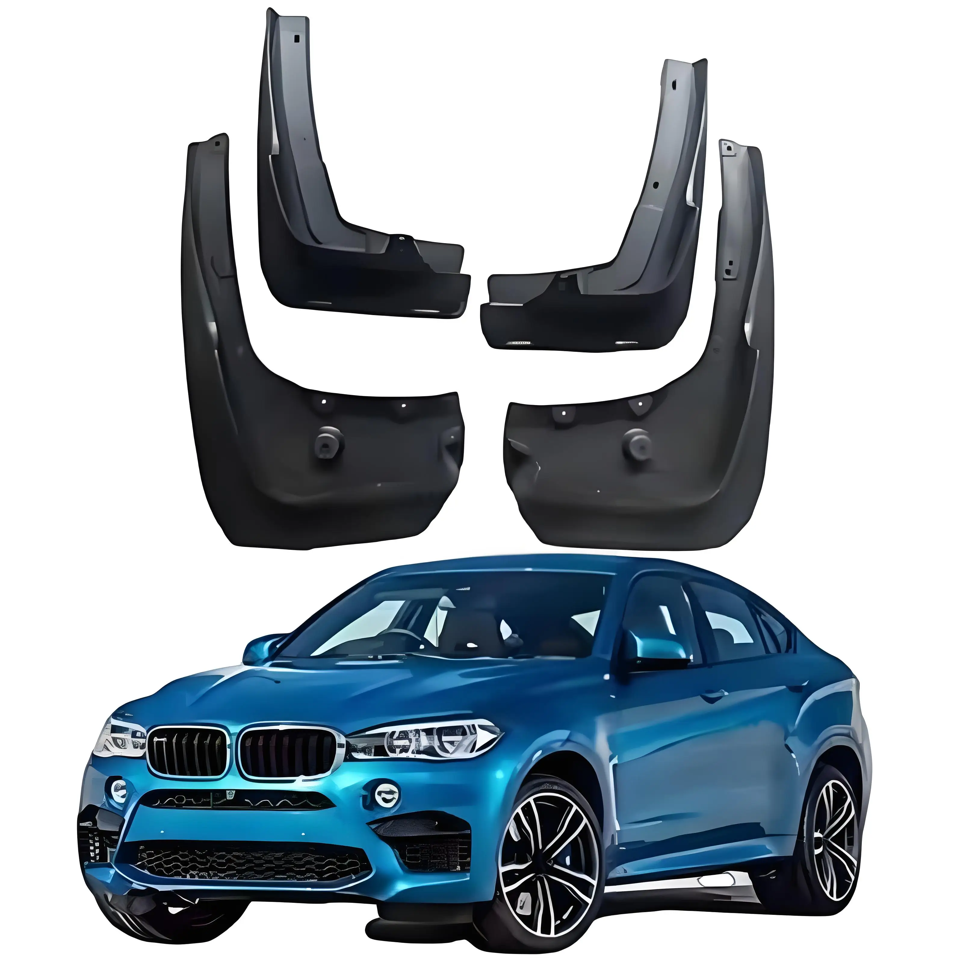 

Modification Auto Parts PP+TPR Car Splash Guard mudguard mudflaps fender For X6 G06 2018 2019