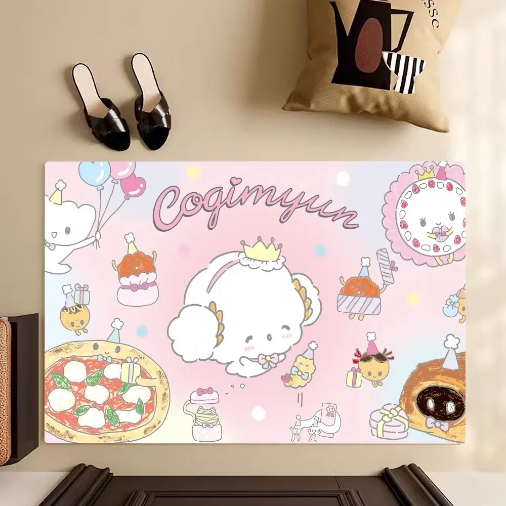 MINISO Sanrio Cogimyun Cute Floor Mat Bedroom Kitchen Door Bath House Super Absorbent Foot Non-slip