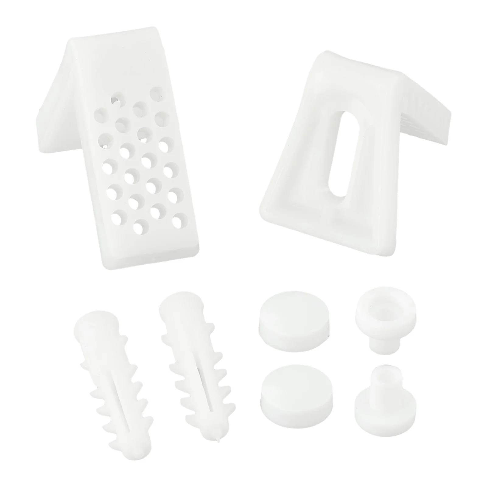 Brand New WC Bathroom Toilet Screws Fixing Kit Angled Bolts Silver 1 Set Accessories Fixing Kit Bolts Floor Pan